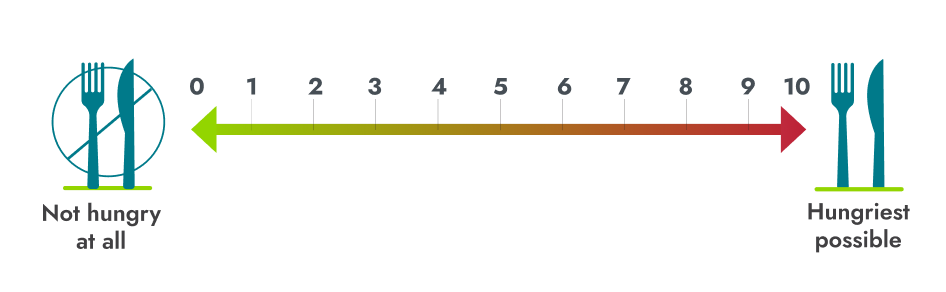 IMCIVREE hunger scale in the clinical trials